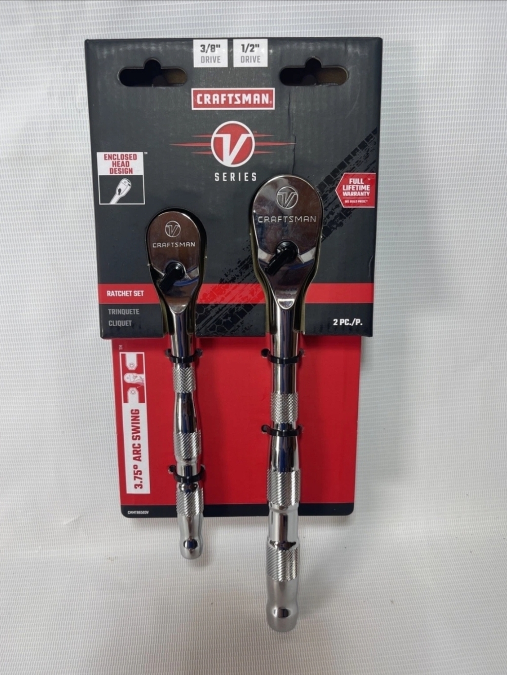 Craftsman 2-Piece Ratchet Set in Chrome